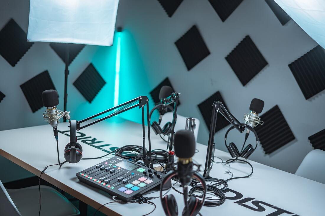 https://www.pexels.com/photo/an-intricate-podcast-setup-7383469/Picture